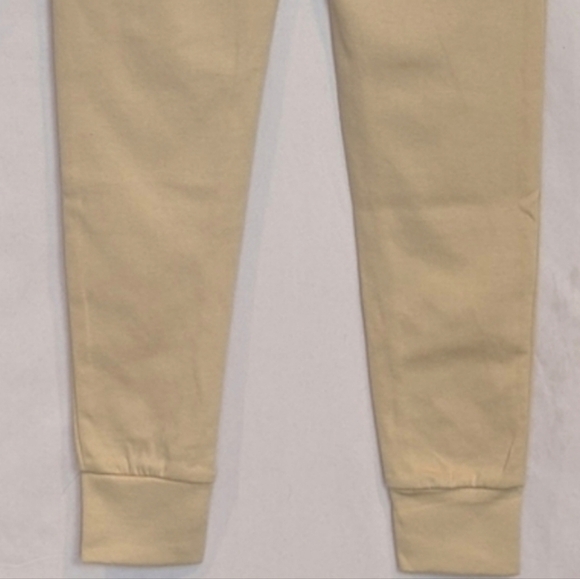 Oyster Guy Neutral Tan Jogger Sweatpants with Zip Close Pockets size Small - Picture 5 of 9